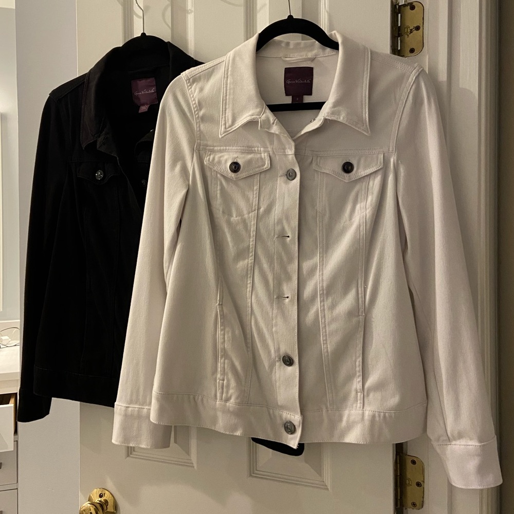 White/Black Jean Jackets